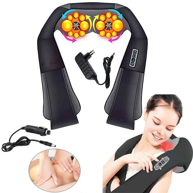 Neck & Back Massager with Heat