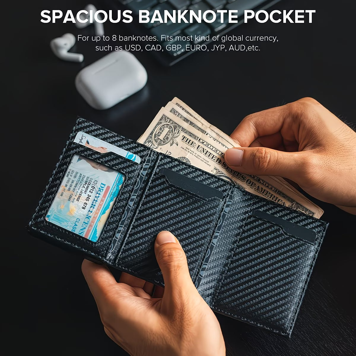 AirTag-Compatible RFID Wallet