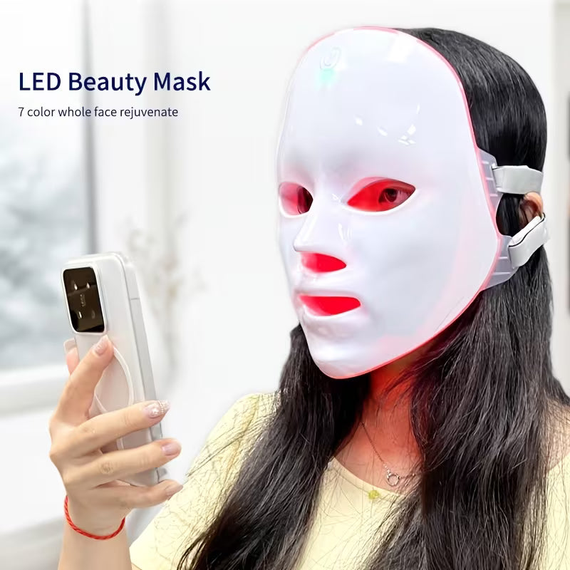 LumiGlow 7-Color LED Facial Beauty Mask