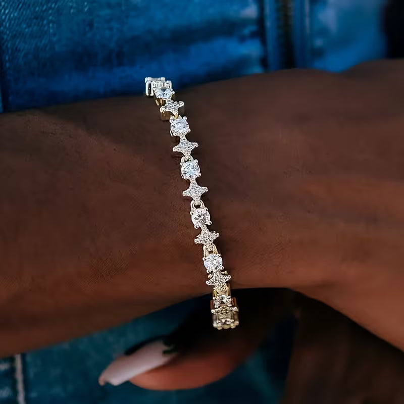 Iced Stone Tennis Bracelet