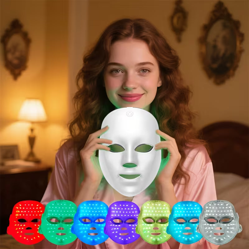 LumiGlow 7-Color LED Facial Beauty Mask