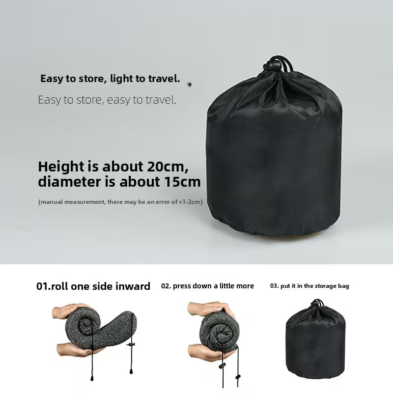 Travel Neck Pillow with Hood & Eye Mask